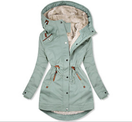 Damen Wintersaison Parka mit warmer Fleece-Fütterung R&B