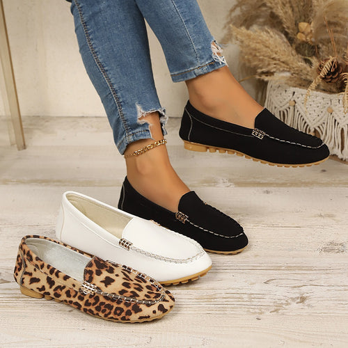 Damen Mokassins mit stilvollem dekorativem Design R&B