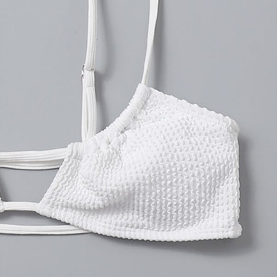 Damen Triangel-Bikini mit innovativem Schnitt und modischem Bindeband R&B