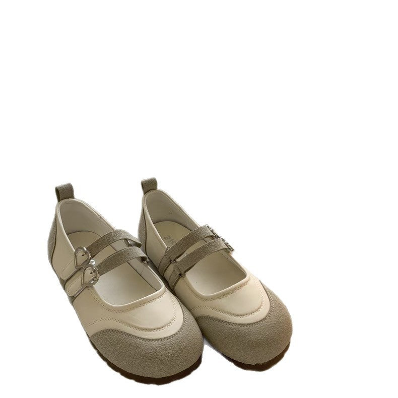 Damen Elegante und gemütliche Slip-On Schuhe mit doppeltem Riemen
