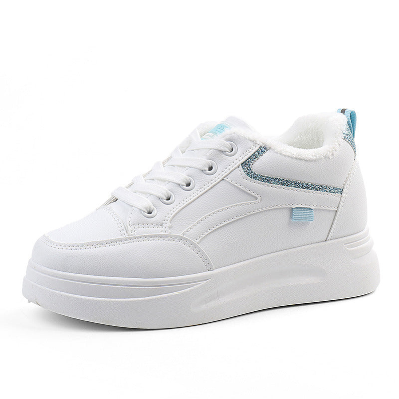 Damen warme High-Top Sneaker mit kuscheligem Innenfutter und rutschfester Sohle R&B