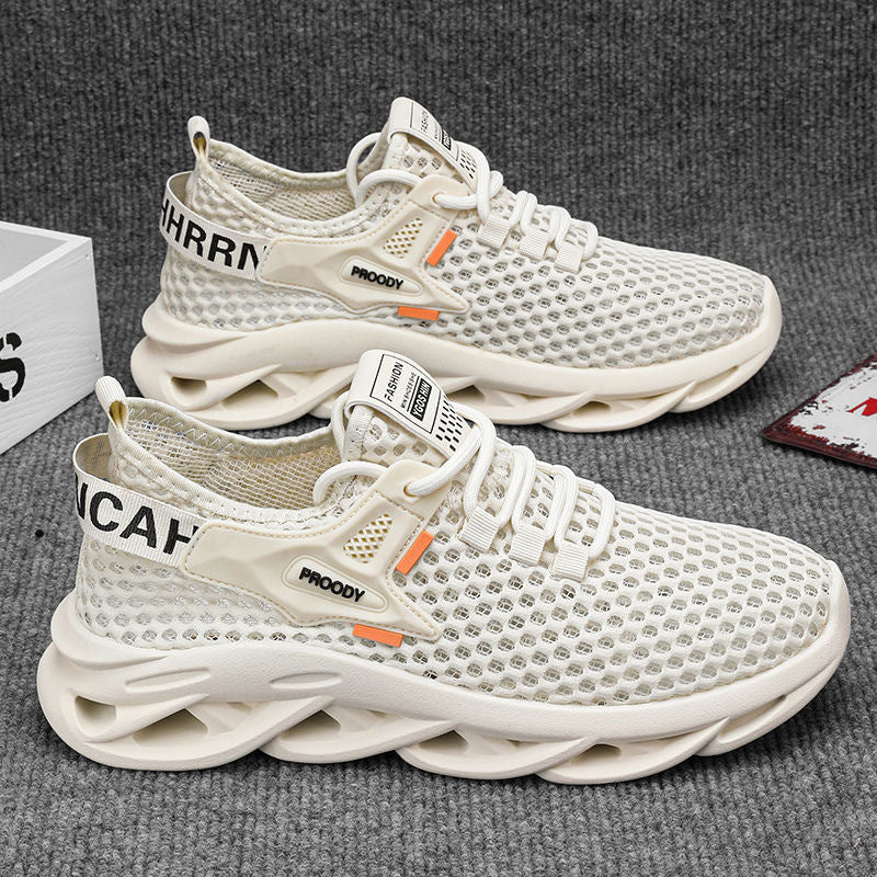 Damen Sportliche Mesh-Sneaker mit innovativem Dämpfungssystem und rutschfester Sohle R&B