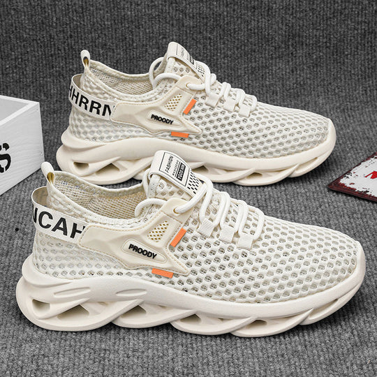 Damen Sportliche Mesh-Sneaker mit innovativem Dämpfungssystem und rutschfester Sohle R&B