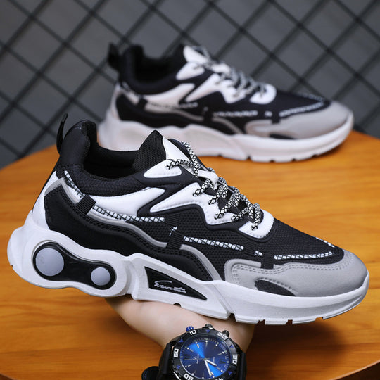 Damen Sportliche Chunky Sneakers mit atmungsaktiver Oberflächenstruktur R&B