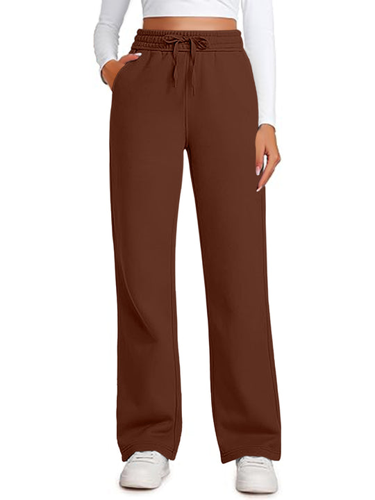 Damen Lässige Freizeithose mit weitem Schnitt und elastischem Bund R&B