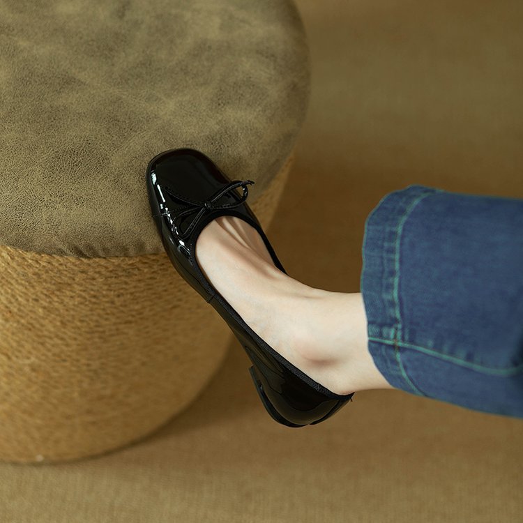 Damen Ballerinas mit elegantem Schleifen-Detail und widerstandsfähiger Sohle R&B