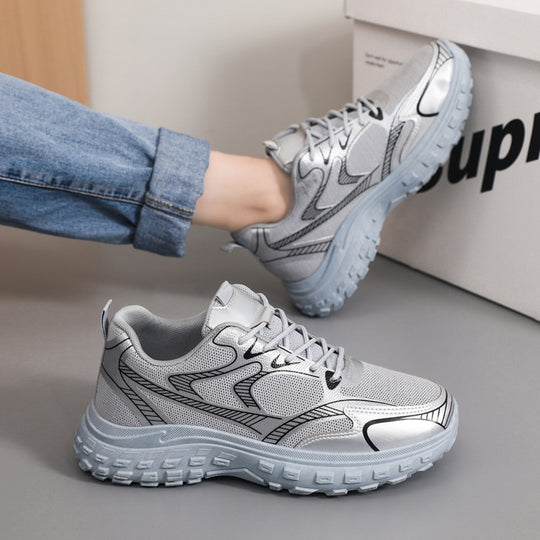 Damen Sportliche Lifestyle Sneakers mit stoßdämpfender Sohle und vielseitigem Design R&B