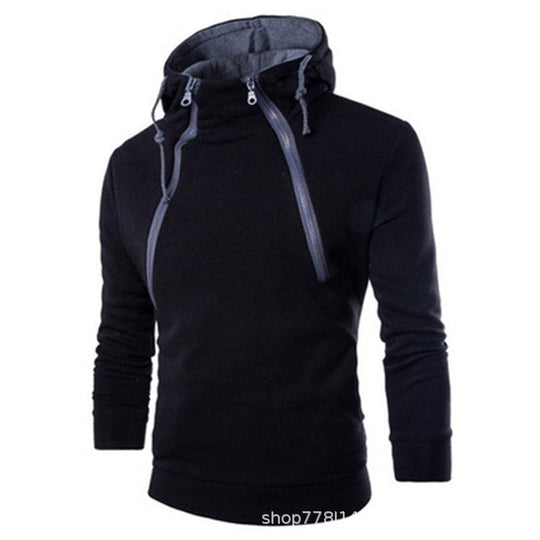 Herren moderne Kapuzenpullover mit praktischem Reißverschluss R&B