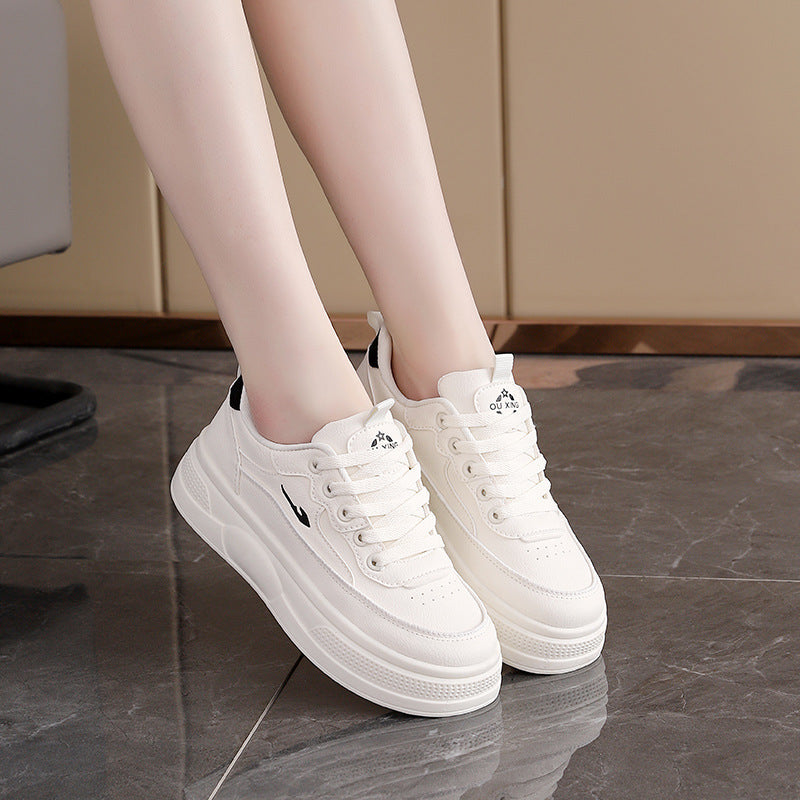 Damen modische Sneakers mit dicker Plattform und atmungsaktiver Oberseite R&B