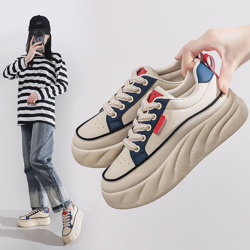 Damen Sneakers im modernen Chunky-Style mit dämpfender Sohle und robustem Profil R&B