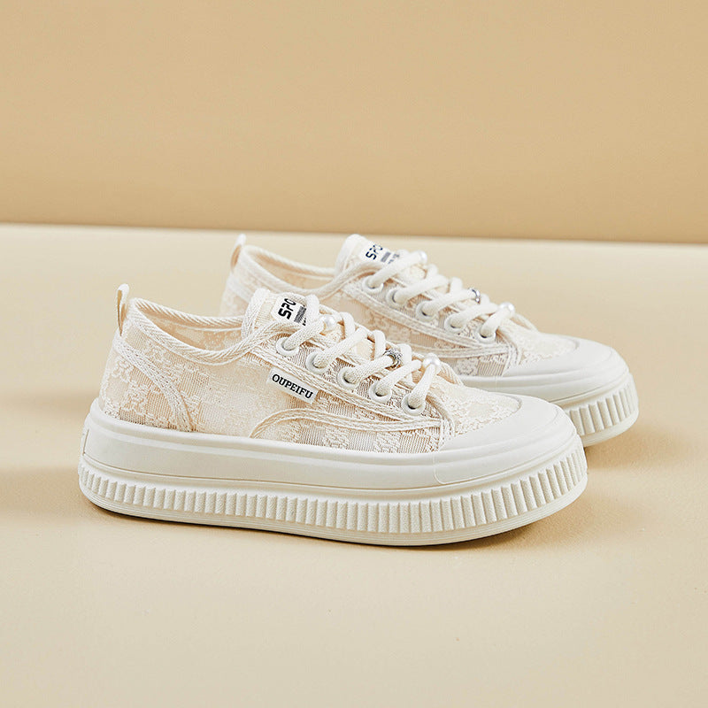 Damen Modische Sneaker mit atmungsaktiver Mesh-Oberfläche und rutschfester Sohle R&B