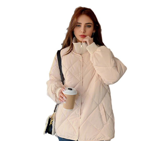 Damen gesteppte Übergangsjacke mit elastischen Bündchen und praktischen Taschen R&B