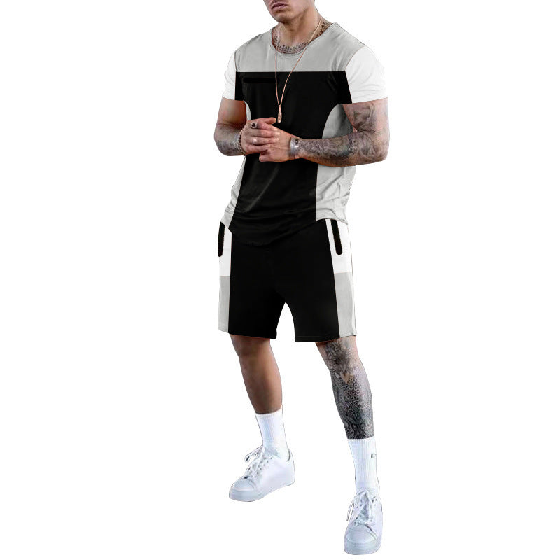 Herren Sportliches Freizeit-Set mit atmungsaktivem Design und praktischen Taschen R&B