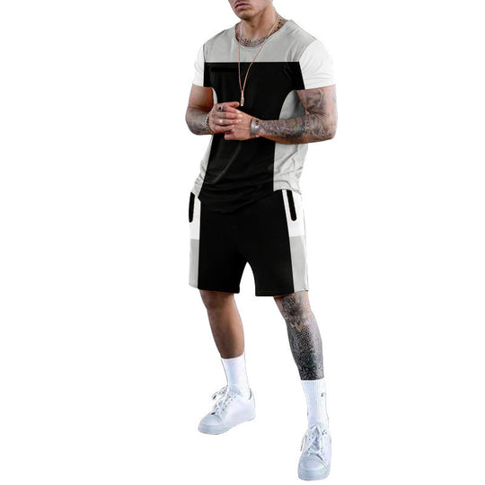Herren Sportliches Freizeit-Set mit atmungsaktivem Design und praktischen Taschen R&B