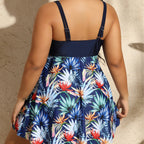 Damen Schwimmlatzkleid mit raffinierten Raffungselementen R&B