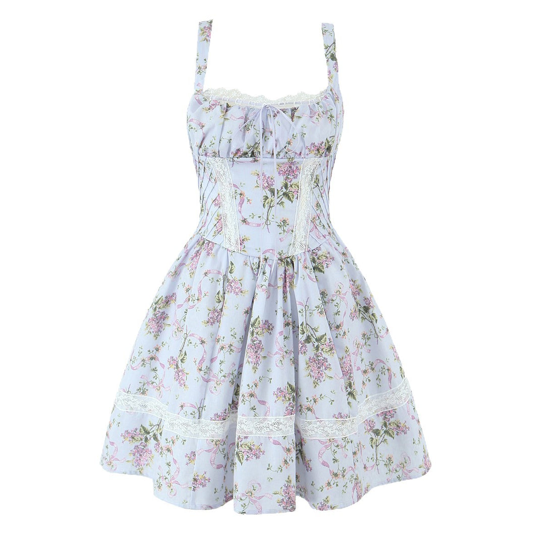 Damen nan Corsagen-Minikleid mit Spitzenpasse, gerafftem Dekolleté und taillierter Miederkonstruktion R&B