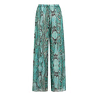 Damen weite Strandhose mit Schlangenmuster R&B