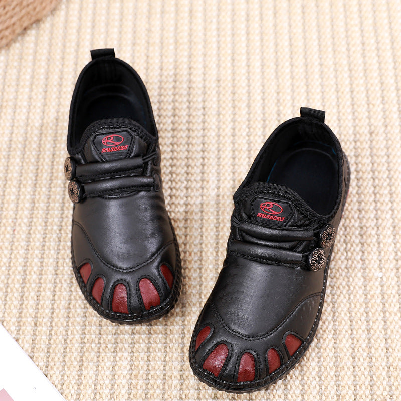 Damen bequeme Lederschuhe mit atmungsaktiver Innensohle