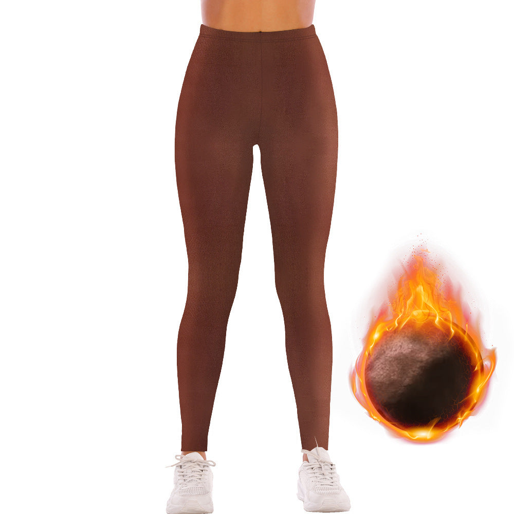 Damen Hochwertige Fitness-Leggings mit schweißableitender Technologie und hohem Bund R&B