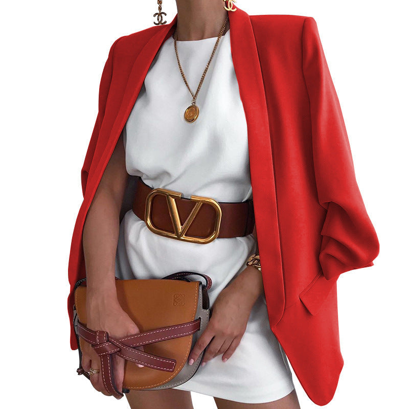 Damen Oversized Blazer mit offenem Schnitt und eleganten Details R&B