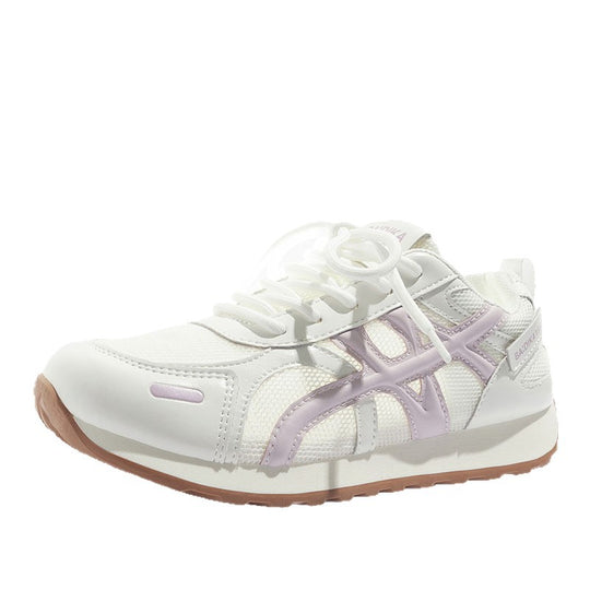 Damen Sportliche Sneaker mit atmungsaktiver Netzstruktur und dämpfender Sohle R&B