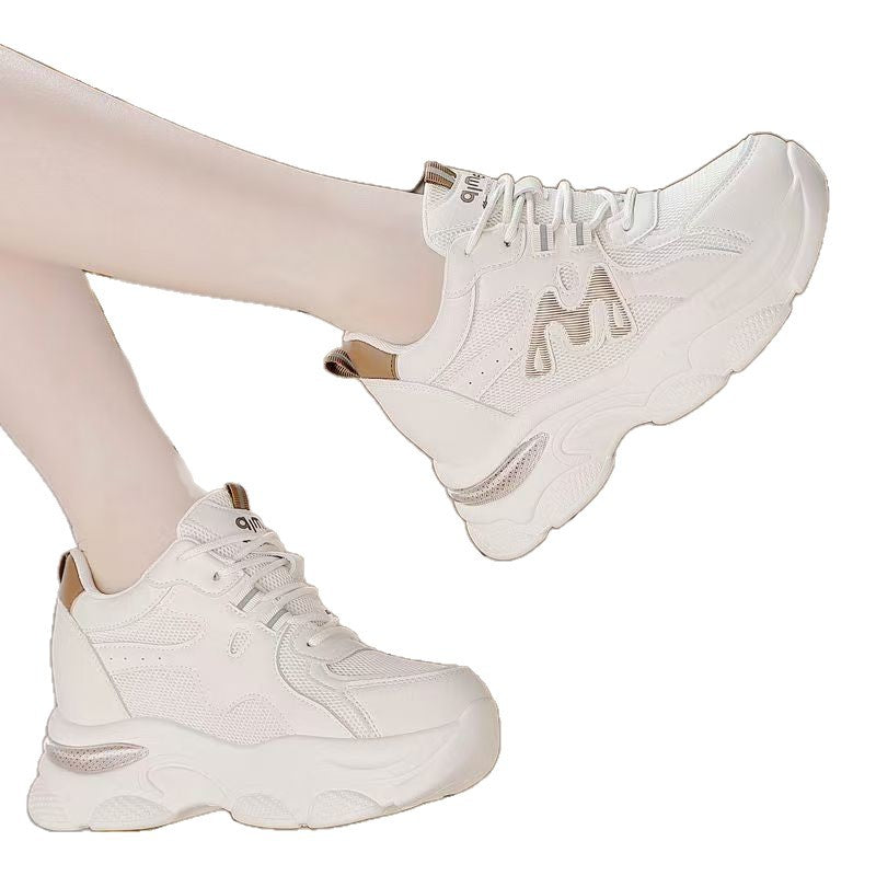 Damen Sportliche Chunky Sneakers mit luftiger Mesh-Oberfläche und ausgeprägtem Profil R&B