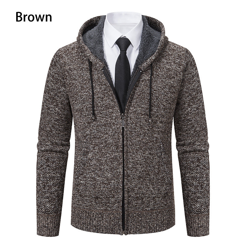 Herren Strickjacke mit modernem Schnitt und praktischem Reißverschluss R&B