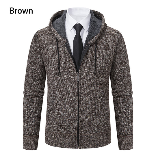 Herren Strickjacke mit modernem Schnitt und praktischem Reißverschluss R&B