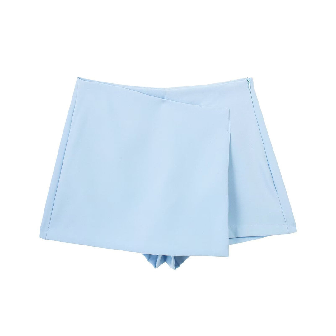 Damen sportliche Shorts mit elegantem Layering-Design R&B