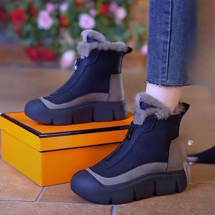 Damen gefütterte Winterstiefel mit innovativer Antirutschsohle R&B