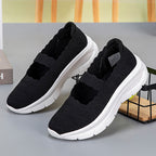 Damen bequeme Slip-On Sneakers mit elastischem Riemen R&B