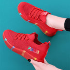 Damen Sportliche Sneakers mit atmungsaktiver Mesh-Oberfläche und flexibler Sohle R&B