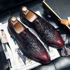 Damen Elegante Schnürschuhe mit stilvollem Krokodil-Design R&B