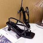 Damen Slingback Sandalen mit geschmeidigem Riemendesign