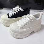 Damen Plattform Sneakers mit Urbanem Design und Bequemer Dämpfung