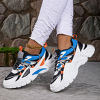 Damen Sportliche Chunky Sneaker mit atmungsaktivem Netzobermaterial