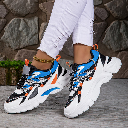Damen Sportliche Chunky Sneaker mit atmungsaktivem Netzobermaterial R&B