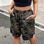 Damen Freizeithosen im modernen Camouflage-Design R&B