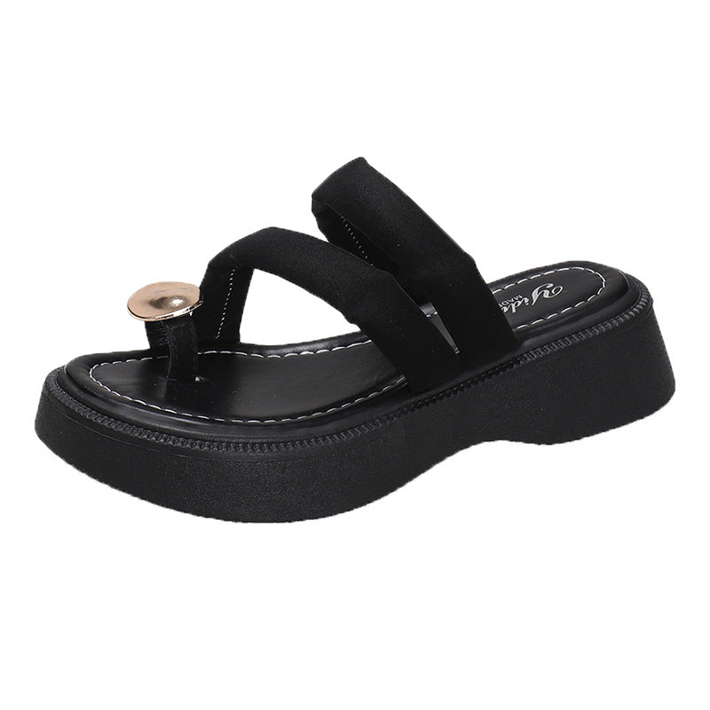 Damen Wedge-Sandaletten mit modischem Riemendesign und komfortabler Sohle R&B