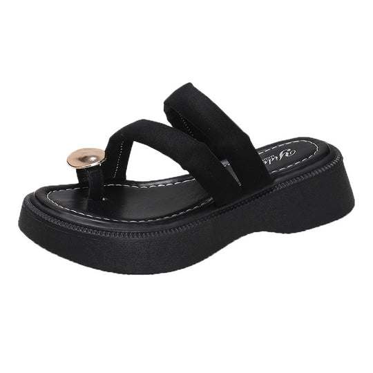 Damen Wedge-Sandaletten mit modischem Riemendesign und komfortabler Sohle R&B