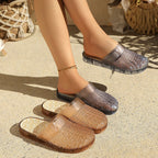 Damen Elegante und bequeme Flip-Flops mit glitzernden Akzenten R&B