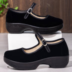 Damen Komfortable Mary Jane Schuhe mit verstellbarem Riemen