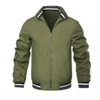 Herren modische Bomberjacke mit elastischen Bündchen R&B