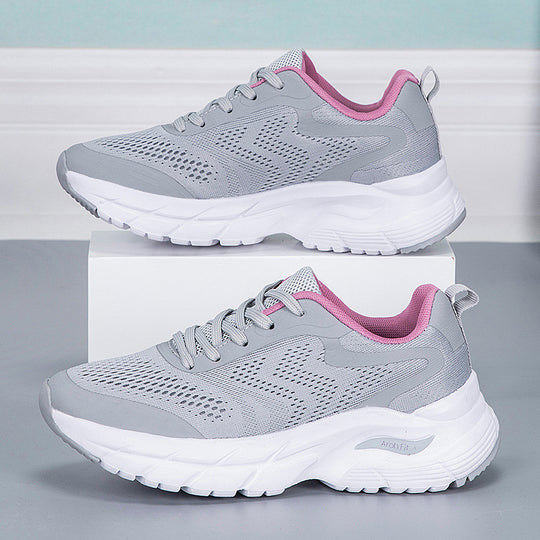 Damen Sportliche Laufschuhe mit atmungsaktivem Mesh-Obermaterial und stoßdämpfender Sohle R&B