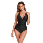 Damen Funktionaler Einteiler Badeanzug mit modischem Design R&B