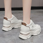 Damen Sportliche Chunky Sneakers mit atmungsaktiven Einsätzen und komfortabler Dämpfung