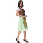 Damen Trachtenkleid mit detailverliR&Btem Oberteil und romantischen Rüschen R&B