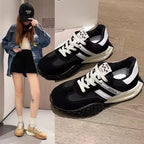 Damen Sportliche Sneakers mit modischem Veloursleder und einzigartigem Profil R&B