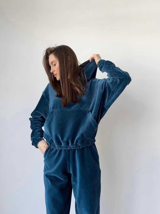 Damen Cord Lounge-Jogginganzug R&B