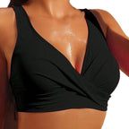 Damen Sportliches Crop-Top aus atmungsaktivem Material mit verstellbaren Trägern R&B